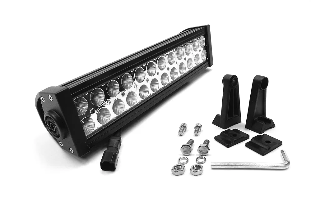 72015 – SOUTHERN TRU Light Bar, LED 12 Inch Length 24 Clear LED 3 Watt Bulbs 72 Watt/ 6 Amp Draw Dual Row 8 Degree Sp...